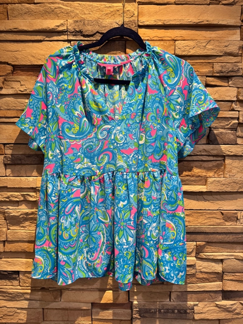 Lilly Pulitzer Zadie top in Lileeze Size M - Picture 2 of 5